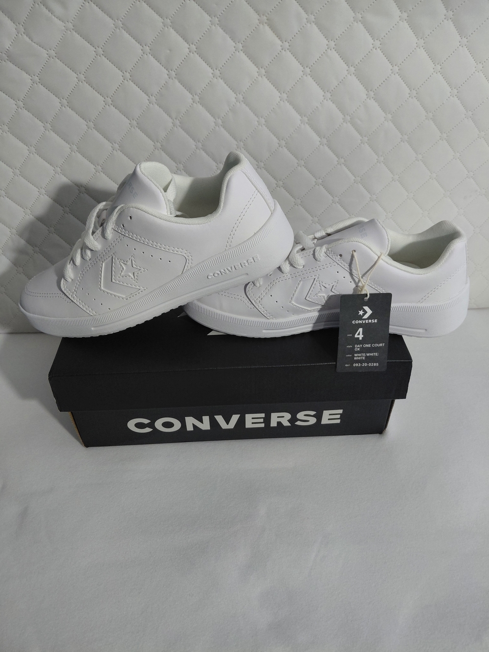 Converse Kids' All-White Court Sneakers